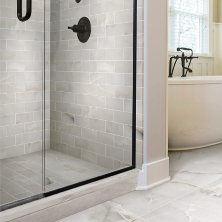 showersurrounds Bathroom tile | De/Mar Design Studio